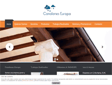 Tablet Screenshot of canaloneseuropa.com